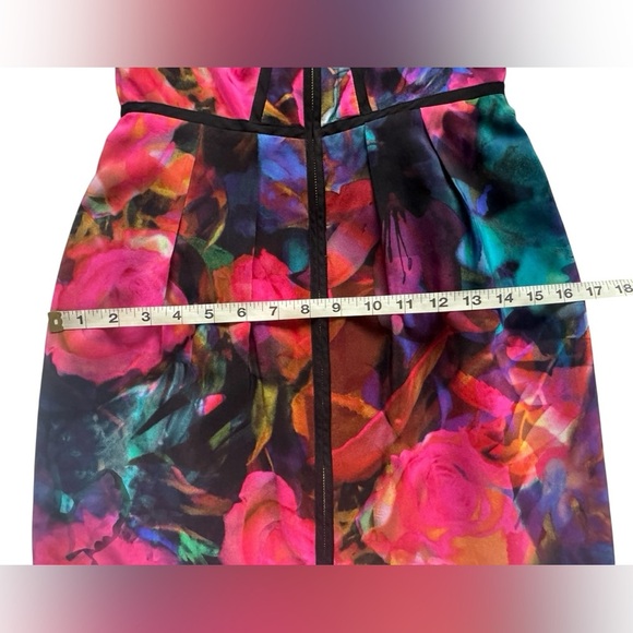 Amanda Uprichard Sleeveless Silk Mini Dress Multicolored Front Zip Size Small - Picture 11 of 14
